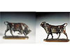 Isidore Bonheur Bronze Figures of Standing Bulls