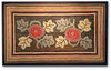 Hooked Rug with Large Floral Design