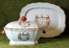Soup tureen, lid and tray from the service ordered by Sir Phillip Gibbes of Barbados