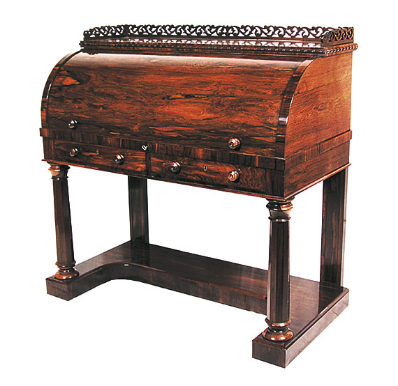 William IV Cylinder Desk