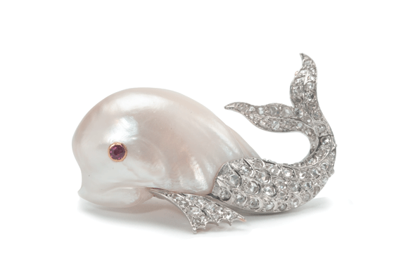 Marcus Whale Brooch
