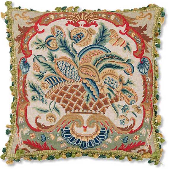 Aubusson Needlepoint Pillow from  <a href=