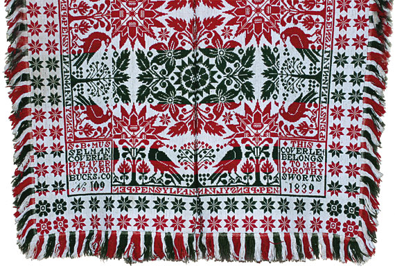 Jacquard Patterned Coverlet