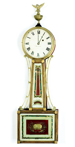 Mahogany and Gilt Front Patent Timepiece