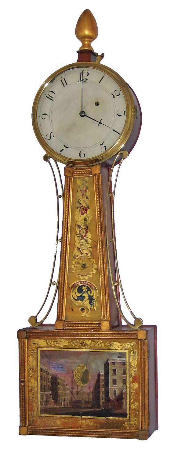 Rare gilt front patent timepiece by Munroe and Whiting