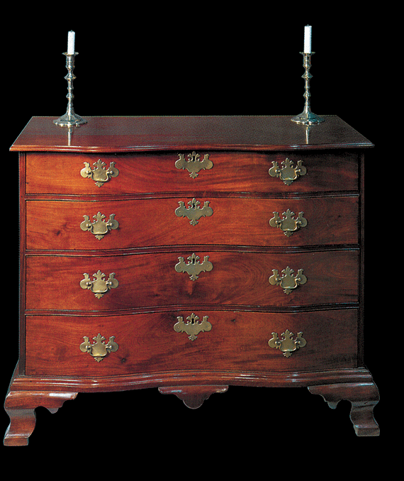A Mahogany Serpentine-Front Chest of Drawers