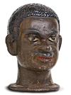 Three Dimensional Figural Head of a Black Man