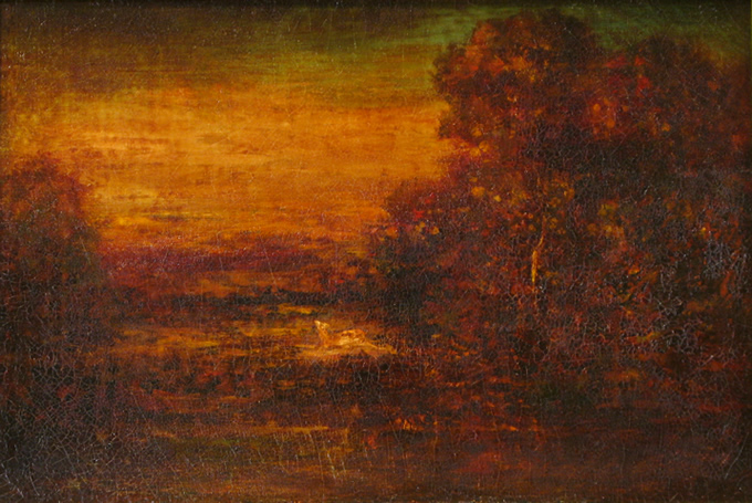 Deer in Autumn Landscape