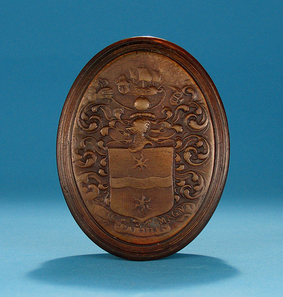 Queen Anne/George I Molded Horn Snuff Box , c1710-20, John Obrisset