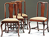 Set of Four Queen Anne Walnut Side Chairs, c.1710
