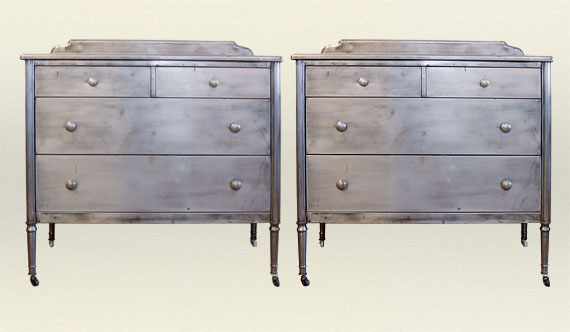 Pair of Steel Bureaus