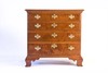 Tiger Maple Chippendale Chest of Drawers