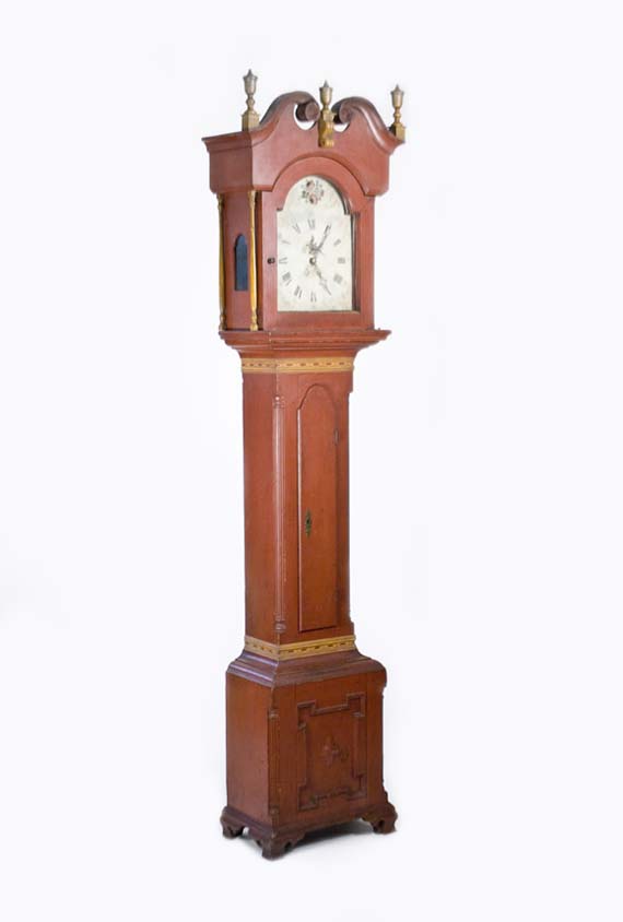 Painted Chippendale Tall-case Clock