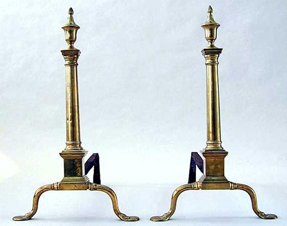 A Pair of Federal Andirons