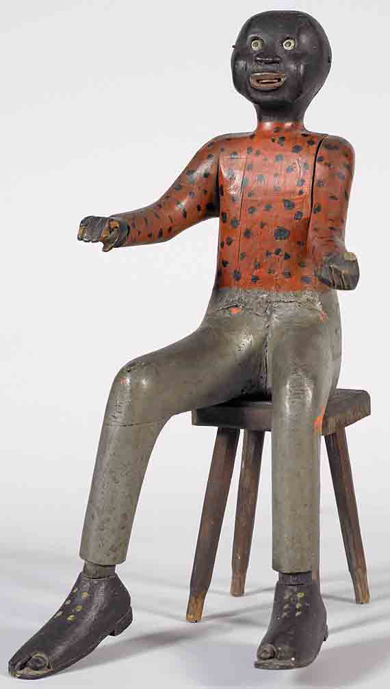 Seated Black Folk Art Figure