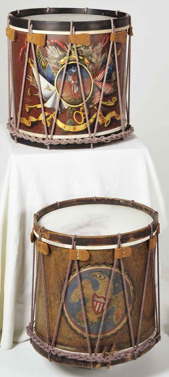 Militia Drums in Original Paint