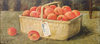 Still life: Peaches in a Basket with label 