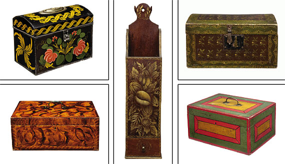 Selection of Early 19th Century Decorated Boxes