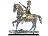 Weathervane of an Officer Mounted on a Horse