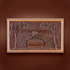 Relief Carved with Gesso Plaque from a Roger Wellford Mantel