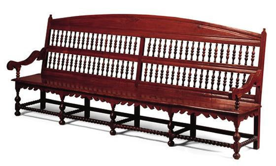 William & Mary Cedar Settle