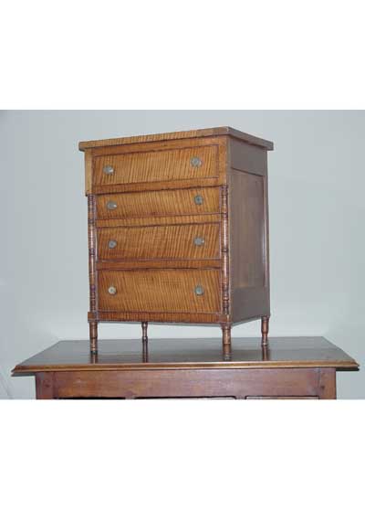 Pennsylvania Late Federal Maple and Cherry Chest