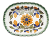 Pearlware Platter with Floral Decoration
