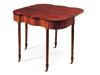 Federal New England Cherry & TigerMaple Card Table