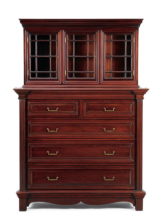 Cabinet Over Chest of Drawers