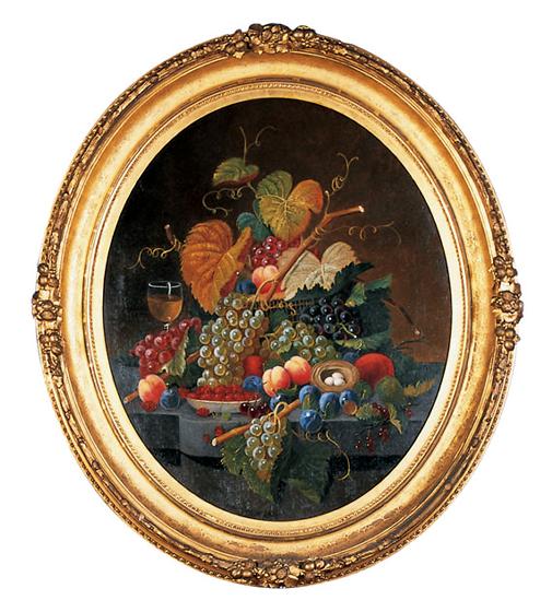 Still-Life Painting of Fruit