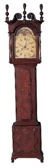 Chippendale Walnut Tall Case Clock