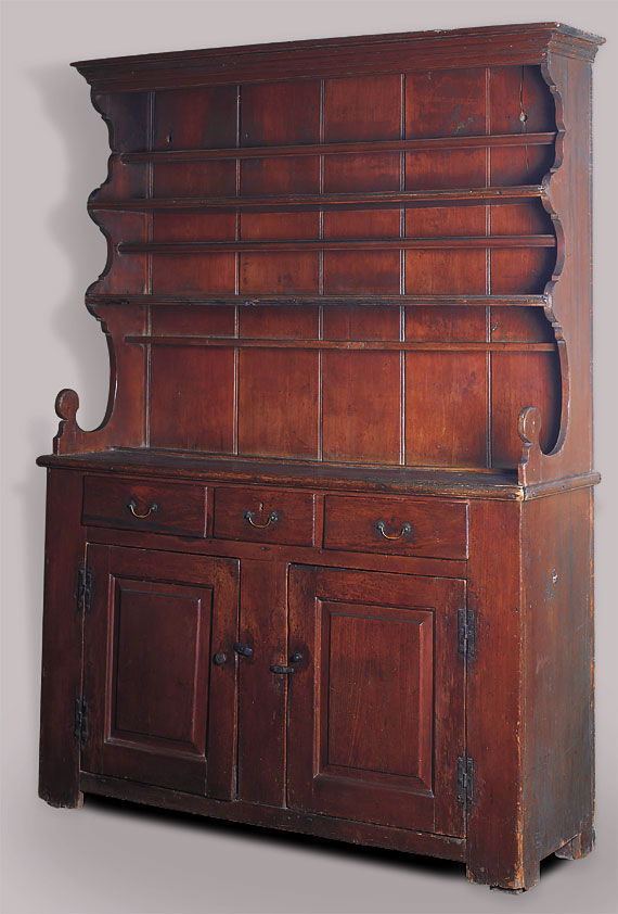 Open-Top Pewter Cupboard