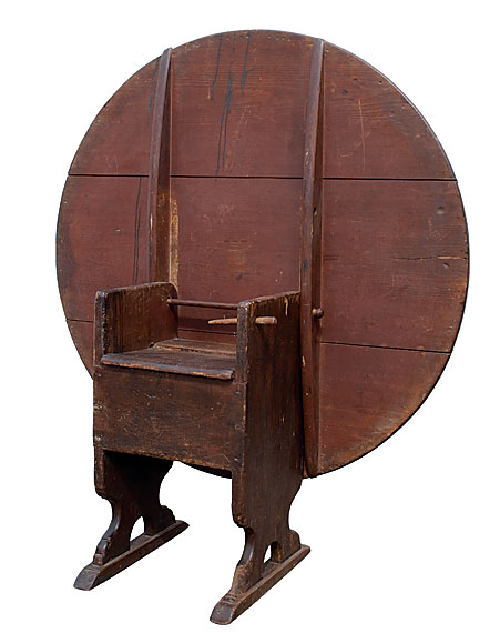 Shoe-Foot Hutch Table