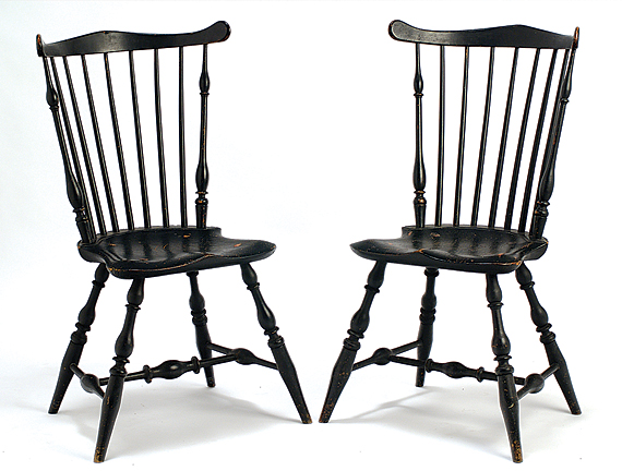 Pair of Fan-Back Windsor Side Chairs
