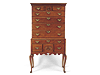 New England Queen Anne Maple Highboy