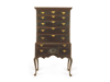 Rare Queen Anne Grained Maple Highboy