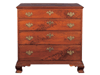 Chippendale Figured Walnut Chest of Drawers