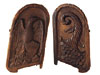 Pair of Carved Mahogany Ship's Gangway Boards