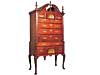 Queen Anne Walnut Bonnet-Top Highboy
