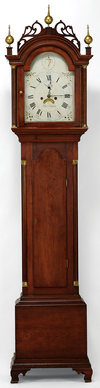 Chippendale Cherrywood Tall Case Clock