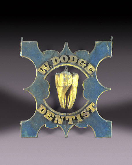 Dentist's Trade Sign, American, circa 1870