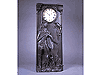 Folk Art Carved Mantel Clock